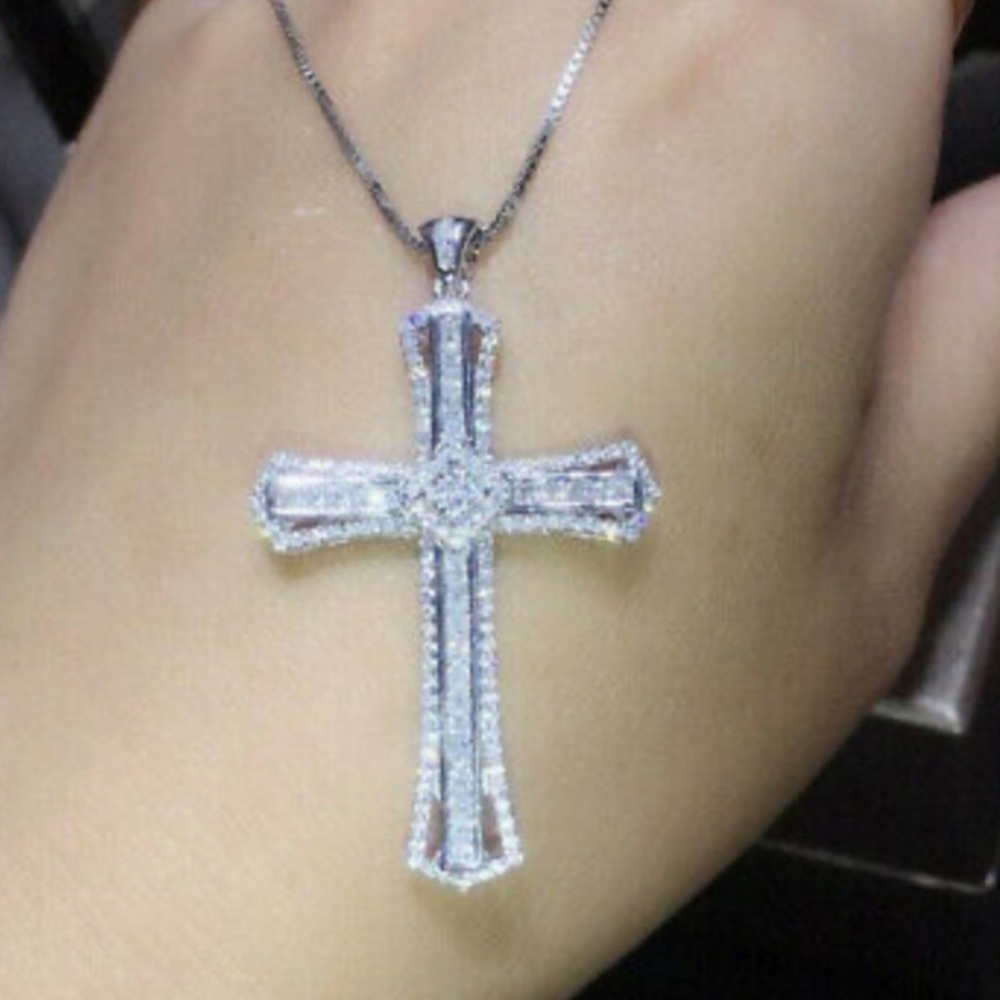 New Sterling silver Cross Necklace